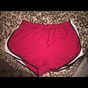 Red bike shorts